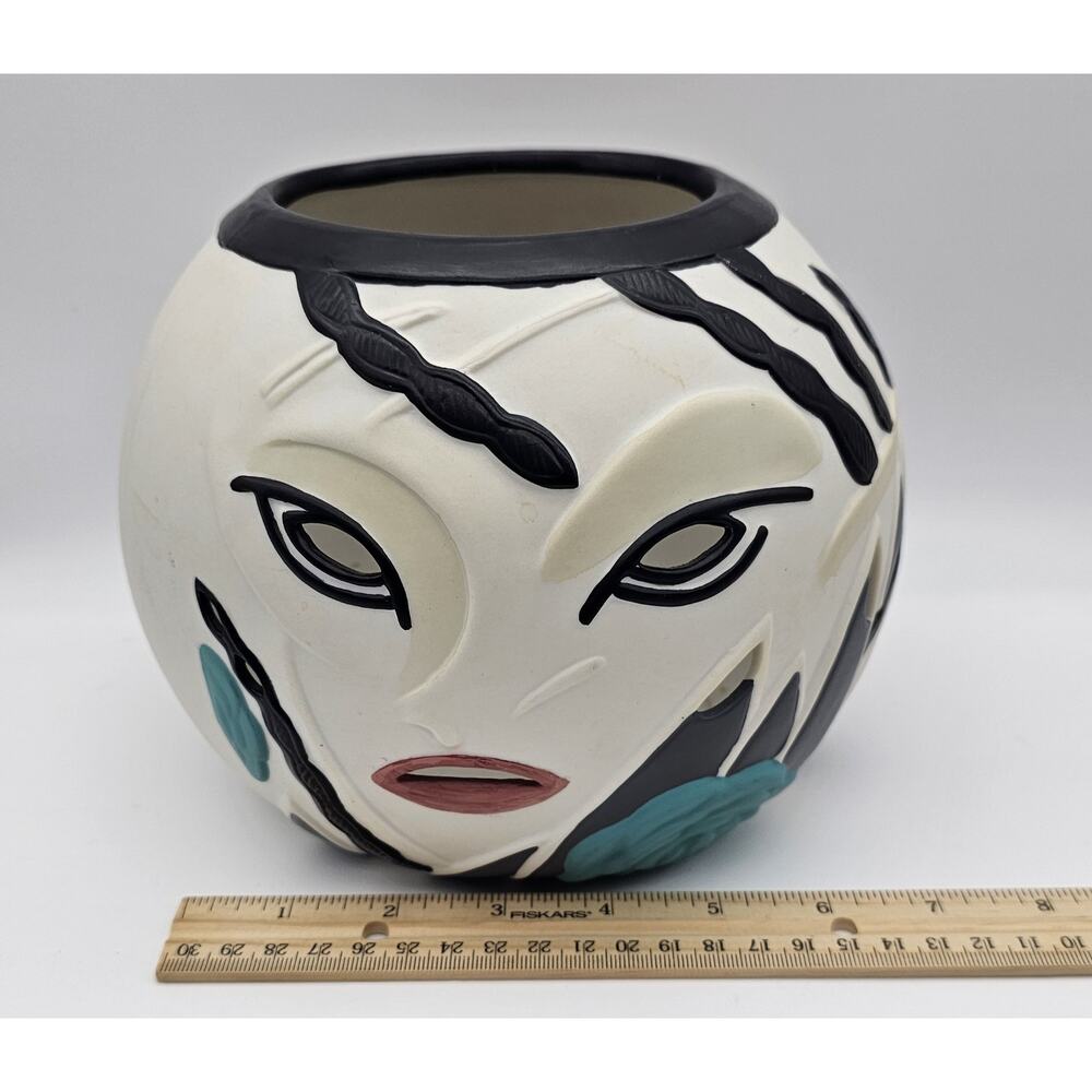 Vintage PartyLite Enchanted Empress Harlequin Face Bowl Candle Holder - Picture 10 of 12